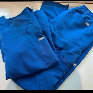 Figs Scrub Set Royal Blue